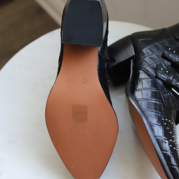 ALDO Boots Ankle Leather Size 8.5 - Picture 7 of 7